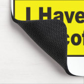 Warnung - Kaffee Mousepad (Ecke)