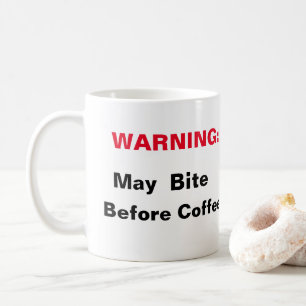 WARNUNG KAFFEETASSE