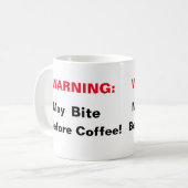 WARNUNG KAFFEETASSE (Vorderseite Links)