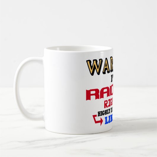 Warnung Kaffeetasse (Links)