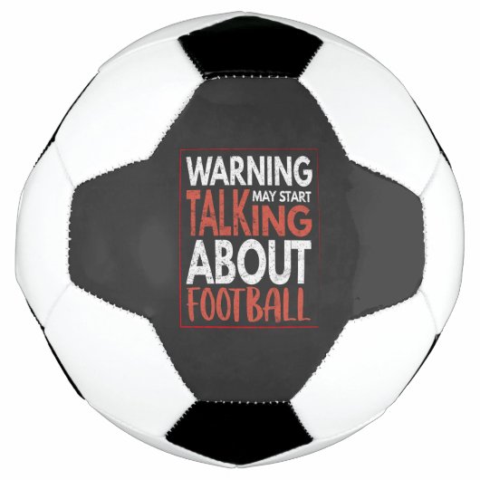Warnung: Kann anfangen, über Fußball zu sprechen (Vorderseite)
