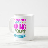 Warnung | Kann anfangen über Kreuzfahrten Kaffeetasse (Vorderseite Links)