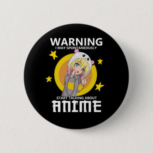 Warnung kann beginnen, über Animes zu sprechen Button