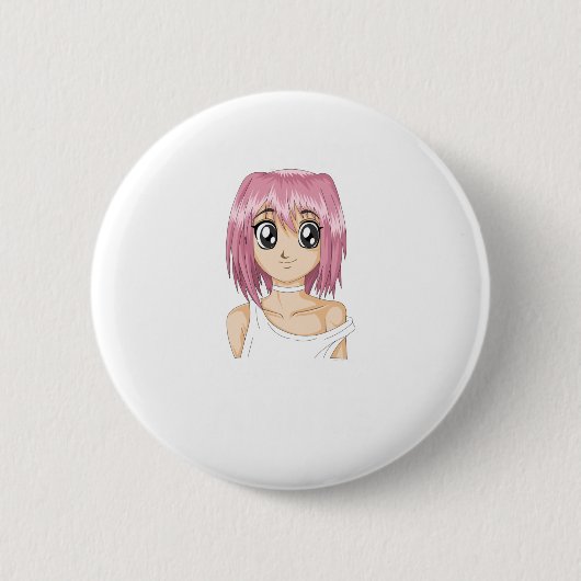 Warnung kann beginnen, über Animes zu sprechen Button (Vorderseite)