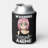 Warnung kann beginnen, über Animes zu sprechen Dosenkühler (Kanne Vorderseite)
