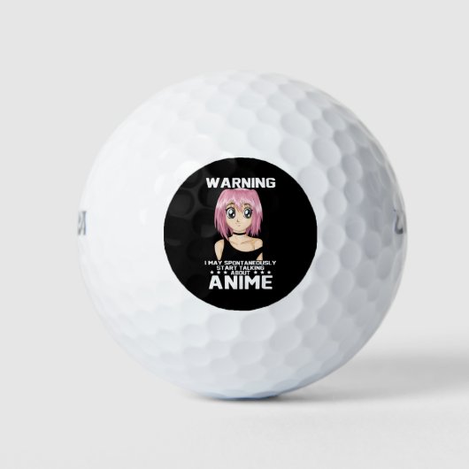 Warnung kann beginnen, über Animes zu sprechen Golfball (Vorderseite)