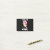 Warnung kann beginnen, über Animes zu sprechen Post-it Klebezettel (Auf Schreibtisch)