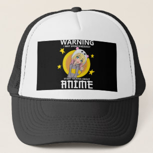 Warnung kann beginnen, über Animes zu sprechen Truckerkappe