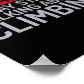 Warnung Kann Beginnen, Über Das Klettern Von Baumf Poster (Ecke)