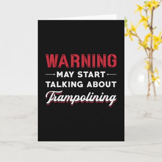 Warnung kann beginnen, über den Trampolining Jump  Karte (Gelbe Blume)