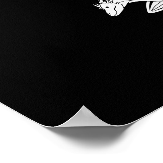 Warnung kann beginnen, über Drachen zu sprechen Poster (Ecke)