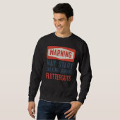 Warnung kann beginnen, über Flutterguts zu spreche Sweatshirt (Vorne ganz)