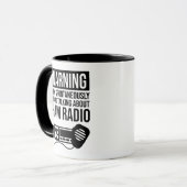 Warnung - Kann beginnen, über Ham Radio zu spreche Tasse (Vorderseite Links)
