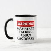 Warnung kann beginnen, über Lacrosse zu sprechen Tasse (Links)