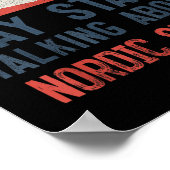 Warnung kann beginnen, über Nordic Ski zu sprechen Poster (Ecke)