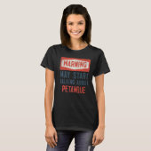 Warnung kann beginnen, über Petanque Player zu spr T-Shirt (Vorne ganz)