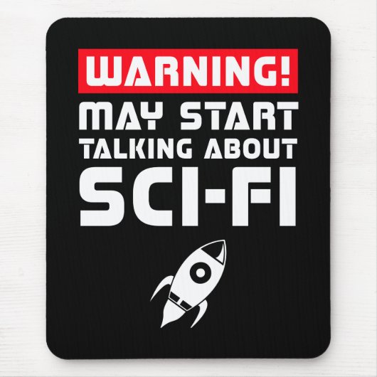 Warnung kann beginnen, über SciFi zu sprechen Mousepad (Vorne)