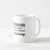Warnung kann beginnen, über Trampolining Geschenk  Kaffeetasse (VorderseiteRechts)