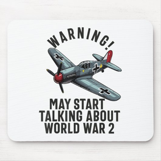 Warnung kann beginnen, über WW2 Weltkrieg 2 Hi zu  Mousepad (Vorne)