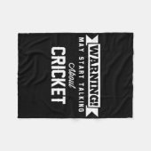 Warnung Kann Damit Beginnen Über Cricket Cm Zu Spr Fleecedecke (Vorderseite (Horizontal))
