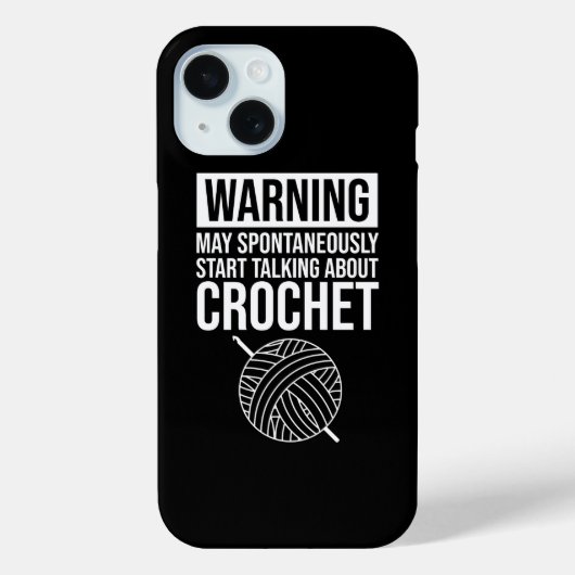 Warnung - Kann damit beginnen, über Häkeln zu spre Case-Mate iPhone Hülle (Rückseite)