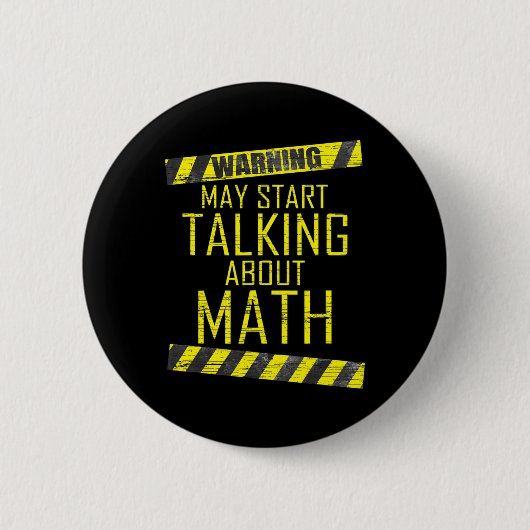Warnung Kann damit beginnen, über Mathematiklehrer Button (Vorderseite)