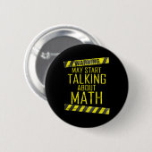 Warnung Kann damit beginnen, über Mathematiklehrer Button (Vorne & Hinten)