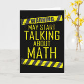 Warnung Kann damit beginnen, über Mathematiklehrer Karte (Gelbe Blume)