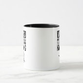 Warnung - Kann damit beginnen, über Stricken zu sp Tasse (Zentrum)