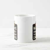 Warnung Kann Damit Beginnen, Über Wohnwagen Zu Red Kaffeetasse (Mittel)