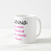 Warnung: Kann hohe Level von ... Kaffeetasse (VorderseiteRechts)