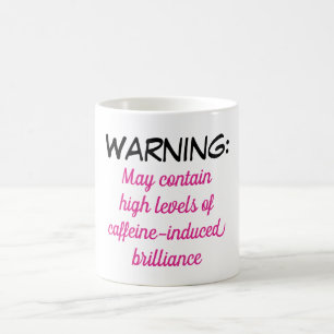 Warnung: Kann hohe Level von ... Kaffeetasse