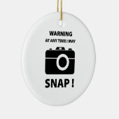 Warnung kann ich jederzeit einschliefen keramikornament (Rechts)