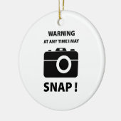 Warnung kann ich jederzeit einschliefen keramikornament (Links)