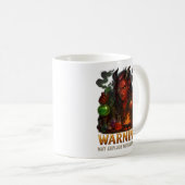 "WARNUNG: Kann ohne Vorwarnung explodieren" – Fant Kaffeetasse (VorderseiteRechts)
