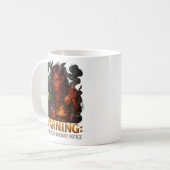 "WARNUNG: Kann ohne Vorwarnung explodieren" – Fant Kaffeetasse (Vorderseite Links)