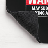 Warnung kann plötzlich anfangen, über Karate zu sp Mousepad (Ecke)