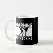 Warnung Kann Plötzlich Anfangen Über Kickboxen Zu Kaffeetasse (Links)