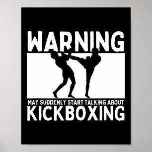 Warnung Kann Plötzlich Damit Anfangen Über Kickbox Poster