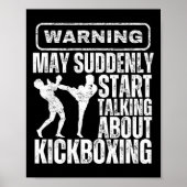 Warnung Kann Plötzlich Damit Beginnen Über Kickbox Poster (Vorne)
