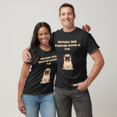 Warnung: Kann plötzlich einen Mops knuddeln T-Shirt (Unisex)