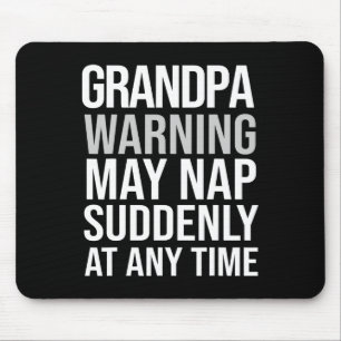 Warnung Kann Plötzlich Zu Jeder Zeit Ein Nickerche Mousepad