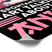 Warnung kann spontan beginnen, über Anim zu sprech Poster (Ecke)