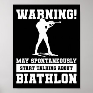Warnung kann spontan beginnen, über Biat zu sprech Poster