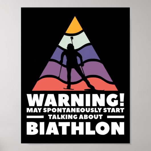 Warnung kann spontan beginnen, über Biat zu sprech Poster (Vorne)