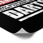 Warnung kann spontan beginnen, über Dunkelheit zu Poster (Ecke)