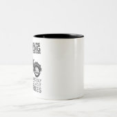Warnung kann spontan beginnen, über Moto zu sprech Zweifarbige Tasse (Mittel)