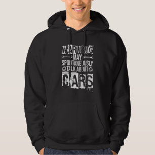Warnung Kann Spontan Über Autos Reden Kfz-Mechan Hoodie