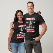 Warnung kann spontan über Kochen sprechen T-Shirt (Unisex)