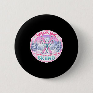 Warnung kann spontan über Skifahrerin sprechen Button